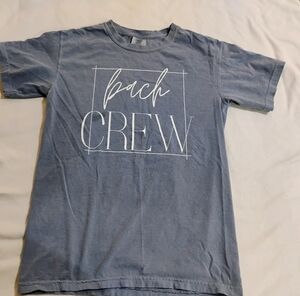 Comfort Colors Blue Gray 'Beach CREW' Short Sleeve Tee